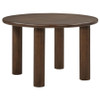 Faulkner 48-inch Round Wood Dining Table Brown Oak / CS-115600