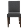 Naser Parsons Dining Side Chair Grey and Dark Walnut (Set of 2) / CS-115482DWA
