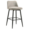 Mellor Fabric Upholstered Swivel Bar Chair Slate Brown (Set of 2) / CS-182635STN