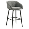 Rainer Fabric Upholstered Swivel Bar Chair Charcoal (Set of 2) / CS-182865CHR