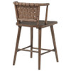 Tallis Woven Leatherette Back Counter Chair Brown (Set of 2) / CS-190249