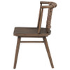 Tallis Woven Leatherette Back Dining Side Chair Brown (Set of 2) / CS-190242