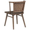 Tallis Woven Leatherette Back Dining Side Chair Brown (Set of 2) / CS-190242