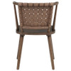 Tallis Woven Leatherette Back Dining Side Chair Brown (Set of 2) / CS-190242