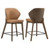 Randolph Upholstered Counter Height Chair Butterscotch and Brown (Set of 2) / CS-192529