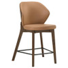 Randolph Upholstered Counter Height Chair Butterscotch and Brown (Set of 2) / CS-192529