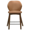 Randolph Upholstered Counter Height Chair Butterscotch and Brown (Set of 2) / CS-192529