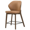 Randolph Upholstered Counter Height Chair Butterscotch and Brown (Set of 2) / CS-192529