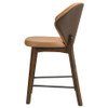 Randolph Upholstered Counter Height Chair Butterscotch and Brown (Set of 2) / CS-192529
