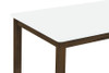 Merrin 55-inch Rectangular Dining Table White and Walnut / CS-192721