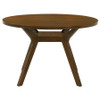 Mueller 5-piece 48-inch Round Dining Set Brown and Beige / CS-193580-S5