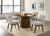 Galindo 5-piece 52-inch Round Dining Set Light Grey and Walnut / CS-193750-S5A
