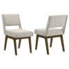 Galindo Upholstered Dining Side Chair Light Grey (Set of 2) / CS-193752GRY