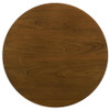 Mueller 48-inch Round Mindi Veneer Dining Table Brown / CS-193580