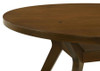 Mueller 48-inch Round Mindi Veneer Dining Table Brown / CS-193580
