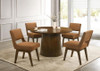 Galindo 5-piece 52-inch Round Dining Set Nutmeg and Walnut / CS-193750-S5B