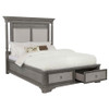 Cresswell California King Storage Platform Bed Weathered Taupe / CS-225140KW