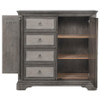 Cresswell 4-drawer Door Chest with Hidden Storage Weathered Taupe / CS-225147