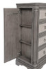 Cresswell 4-drawer Door Chest with Hidden Storage Weathered Taupe / CS-225147