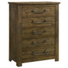 Doherty 5-piece Eastern King Bedroom Set Rustic Brown / CS-225161KE-S5