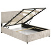 Reeves Upholstered Full Lift-Top Storage Platform Bed Beige / CS-315918BGEF