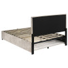 Reeves Upholstered Full Lift-Top Storage Platform Bed Beige / CS-315918BGEF