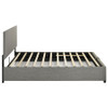 Reeves Upholstered Queen Lift-Top Storage Platform Bed Grey / CS-315918GRYQ