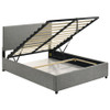 Reeves Upholstered Full Lift-Top Storage Platform Bed Grey / CS-315918GRYF