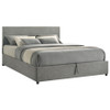 Reeves Upholstered Eastern King Lift-Top Storage Platform Bed Grey / CS-315918GRYKE