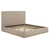 Knox Eastern King Fabric Upholstered Platform Bed Khaki / CS-315959KE