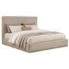 Knox Eastern King Fabric Upholstered Platform Bed Khaki / CS-315959KE