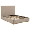 Knox Queen Fabric Upholstered Platform Bed Khaki / CS-315959Q