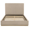 Knox Queen Fabric Upholstered Platform Bed Khaki / CS-315959Q
