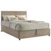 Reeves Upholstered Queen Lift-Top Storage Platform Bed Tan / CS-315918TANQ