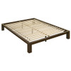 Gislen Queen Easy Assembly Wood Platform Bed Walnut / CS-316028WALQ
