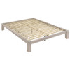 Gislen Full Easy Assembly Wood Platform Bed White / CS-316028WHTF