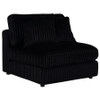 Blaine Upholstered Armless Chair Black / CS-509887