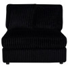 Blaine Upholstered Armless Chair Black / CS-509887