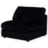Blaine Upholstered Armless Chair Black / CS-509887