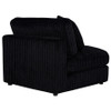 Blaine Upholstered Armless Chair Black / CS-509887