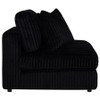 Blaine Upholstered Armless Chair Black / CS-509887