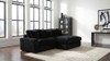 Blaine Upholstered Reversible Chaise Sectional Sofa Black / CS-509889