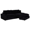 Blaine Upholstered Reversible Chaise Sectional Sofa Black / CS-509889