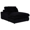 Blaine Upholstered Reversible Chaise Sectional Sofa Black / CS-509889