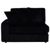 Blaine Upholstered Reversible Chaise Sectional Sofa Black / CS-509889