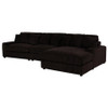 Blaine Upholstered Reversible Chaise Sectional Sofa Chocolate  / CS-509879-SET