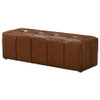 Farrell Leatherette Upholstered Bench Brown / CS-919230
