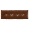 Farrell Leatherette Upholstered Bench Brown / CS-919230