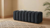 Summer Chenille Upholstered Channel Accent Bench Black / CS-910413