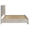 Farre Eastern King Upholstered Storage Platform Bed Washed Grey / CS-225110KE